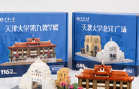 天津大学校庆积木模型与包装盒展示