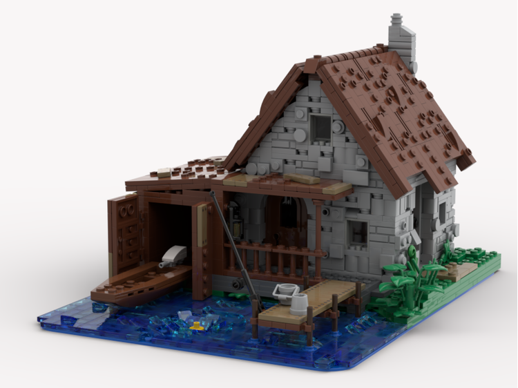 【中世纪】- 钓鱼小屋（MOC-47967） -1