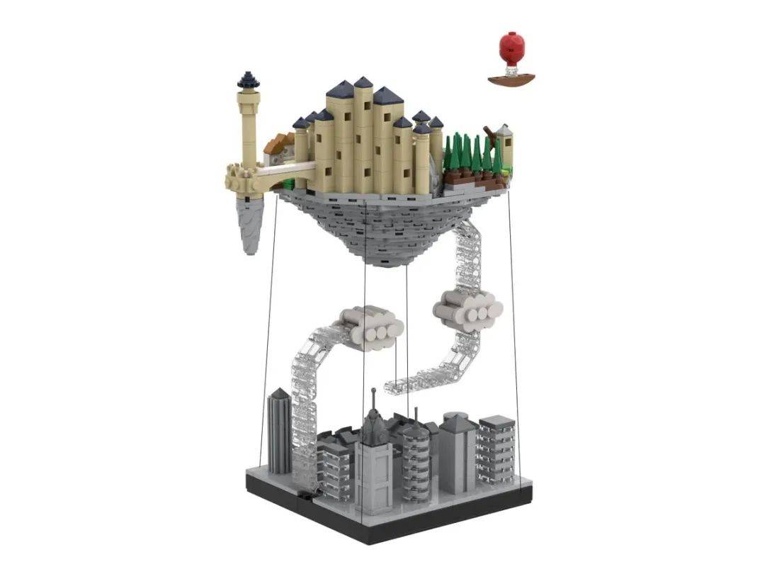 乐高Ideas作品“漂浮岛（张力平衡）”获得10000票支持 -1