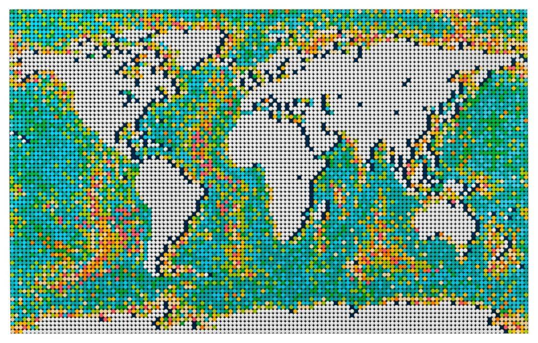 11695片颗粒！史上最多颗粒乐高套装31203世界地图发布！ -1