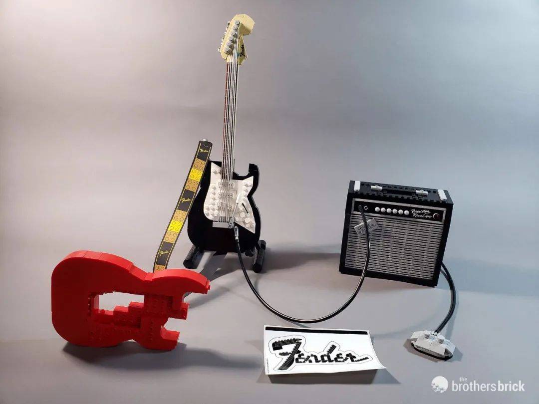 乐高Ideas套装21329 Fender Stratocaster开箱评测 -1