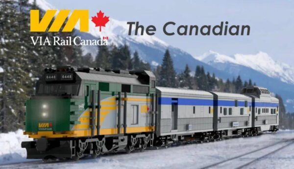 乐高Ideas作品加拿大维亚铁路—加拿大人号获得10000票支持