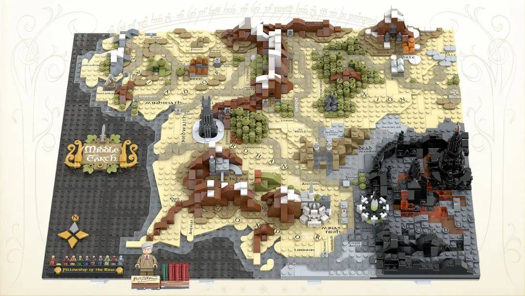 乐高Ideas作品魔戒中土世界地图获得10000票支持 -1