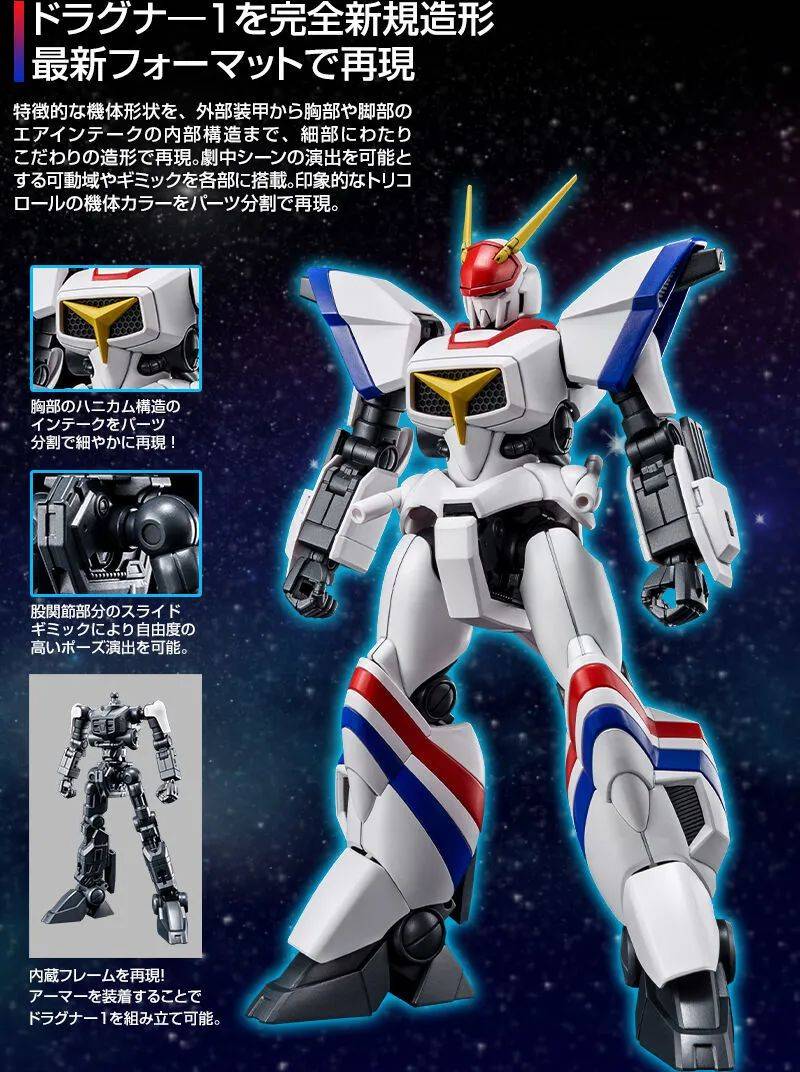 完全新规造型再现精密骨架《HG 1/144 龙骑兵1号（Lifter 1 装备型）》明年 02 月发售！ -1