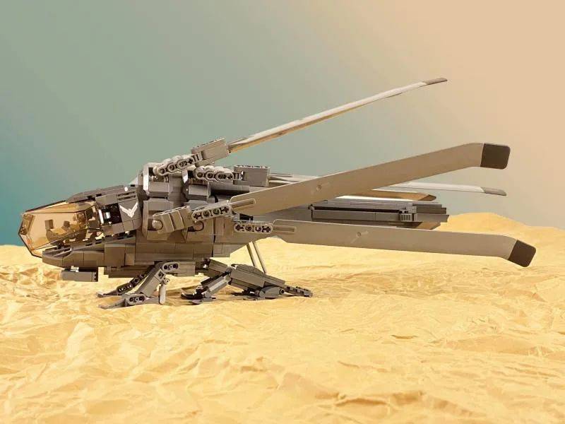 ZiO Creation乐高MOC作品《沙丘》扑翼机——能再现收起机翼、俯冲等造型 -1