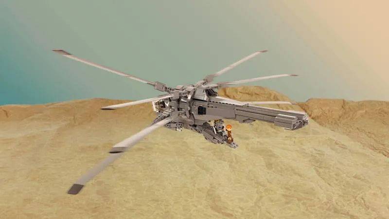 ZiO Creation乐高MOC作品《沙丘》扑翼机——能再现收起机翼、俯冲等造型 -1
