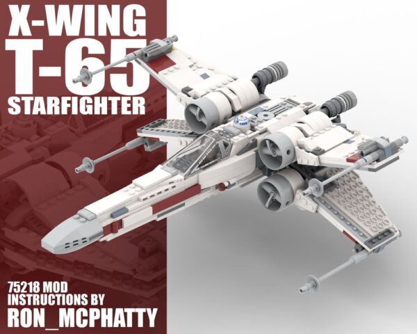 Red 5 X-Wing T-65 set 75218 MOD