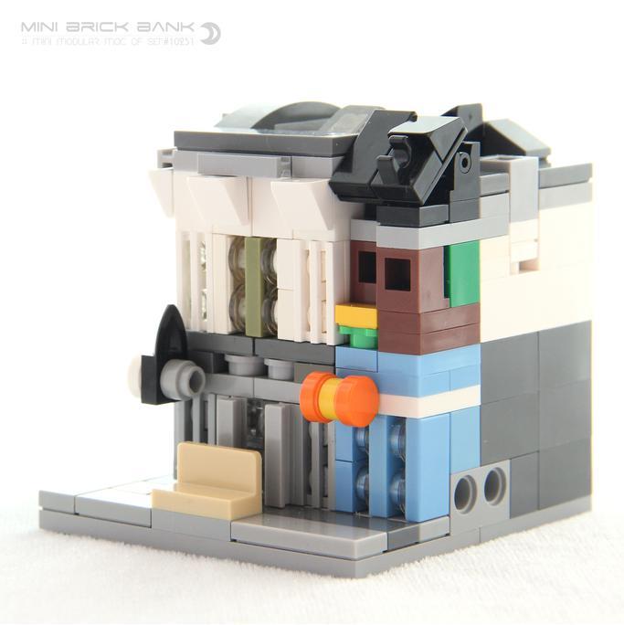 砖库的迷你模块化Mini Modular of 10251 Brick Bank -1