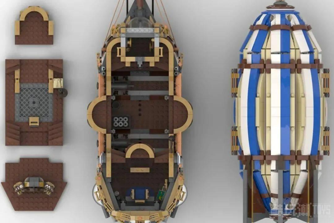这一次会量产吗？乐高Ideas作品“蒸汽朋克飞艇”再次获得10000票支持 -1