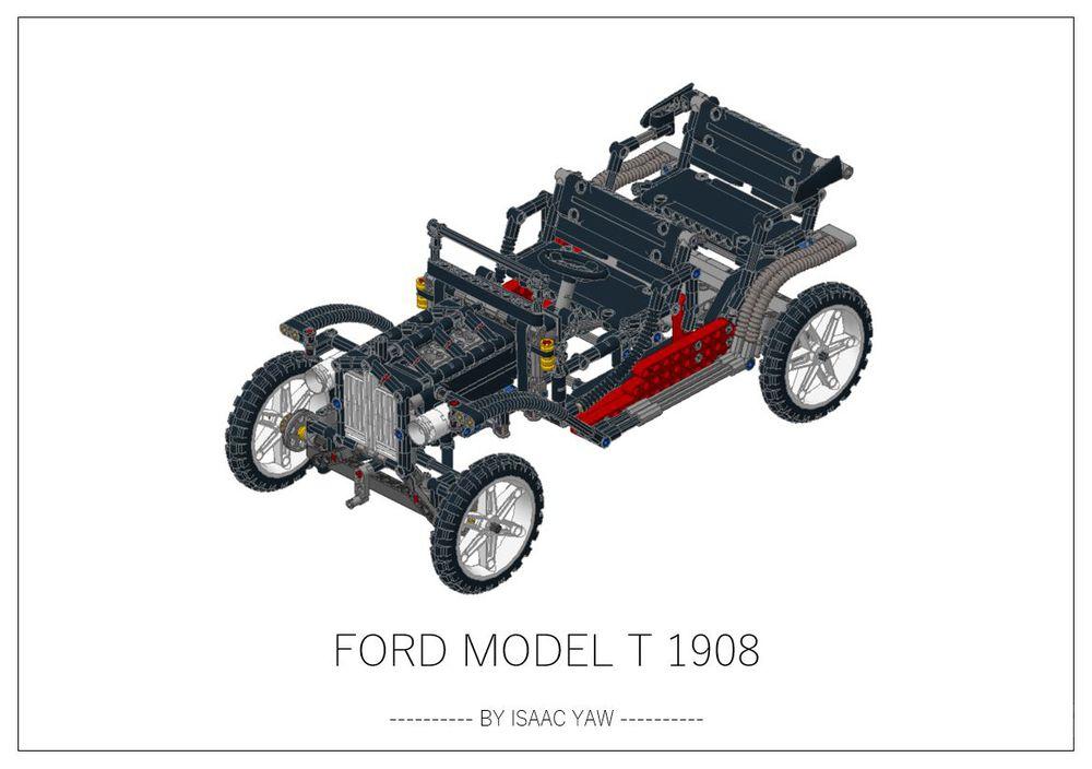 乐高技术的福特T型车1908Lego Technic Ford Model T 1908 -1