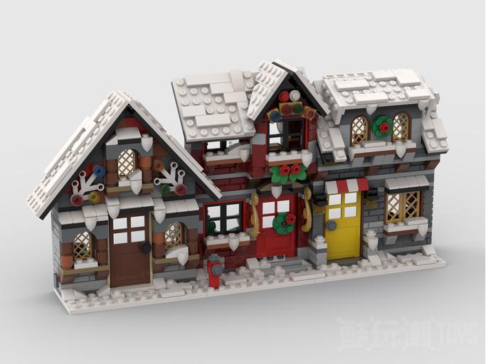 冬天里的三个小房子Three Little Winter Houses -1