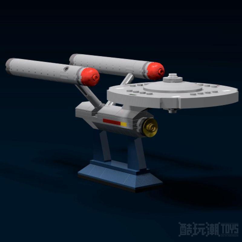 宪法级美国企业号NCC-1701，来自《星际迷航》杂志 Constitution Class U.S.S. Enterprise NCC-1701 from Star Trek -1