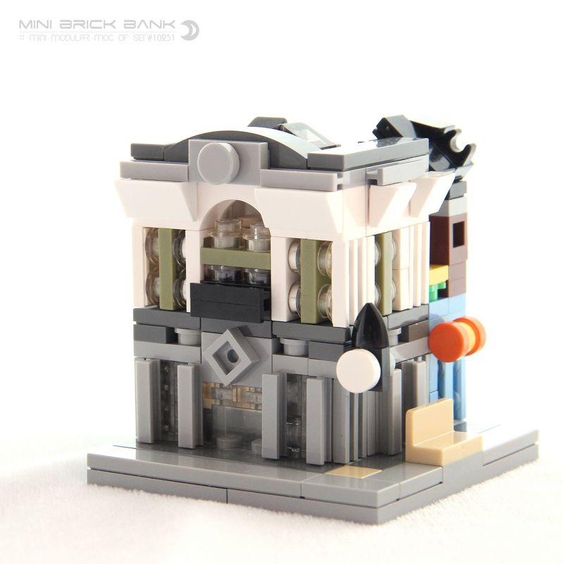 砖库的迷你模块化Mini Modular of 10251 Brick Bank -1