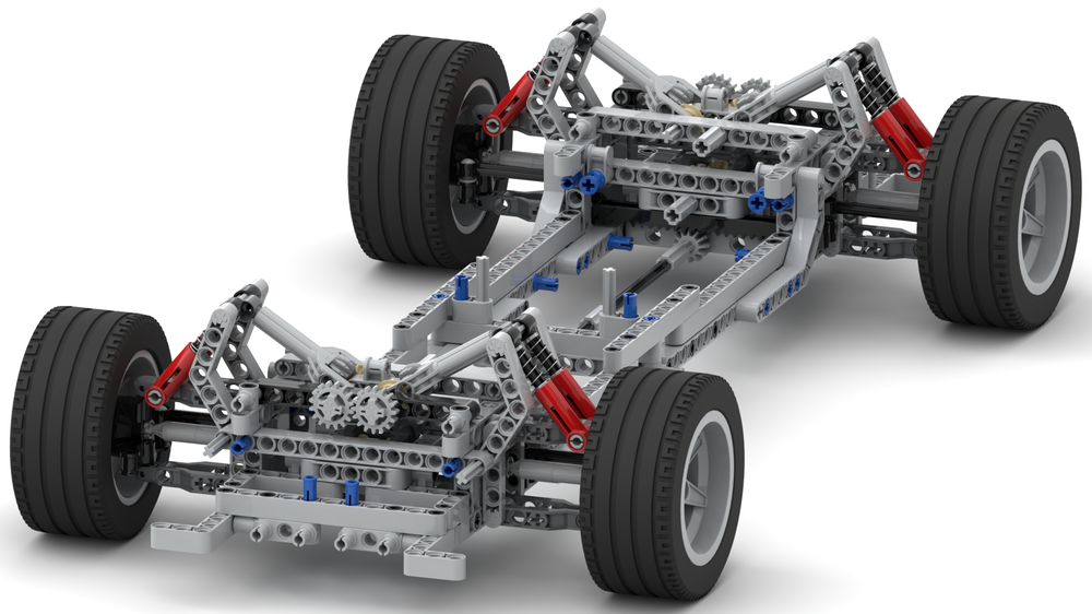 可调节车身高度的基本汽车底盘Basic Car Chassis with Adjustable Ride Height -1