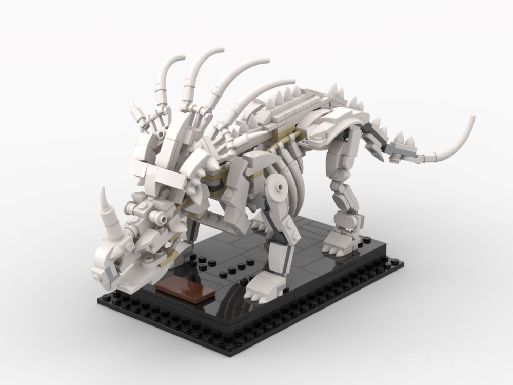 冥王龙骨架 - 21320恐龙化石的替代构建Styracosaurus Skeleton - Alternative Build for 21320 Dinosaur Fossils -1