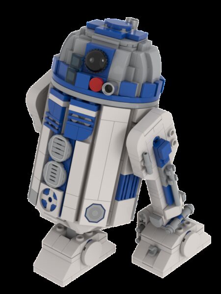 中型R2-D2的圆形头部模型，由DanSto制作