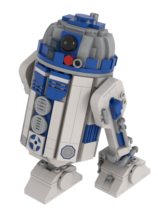 中型R2-D2的圆形头部模型，由DanSto制作 -1