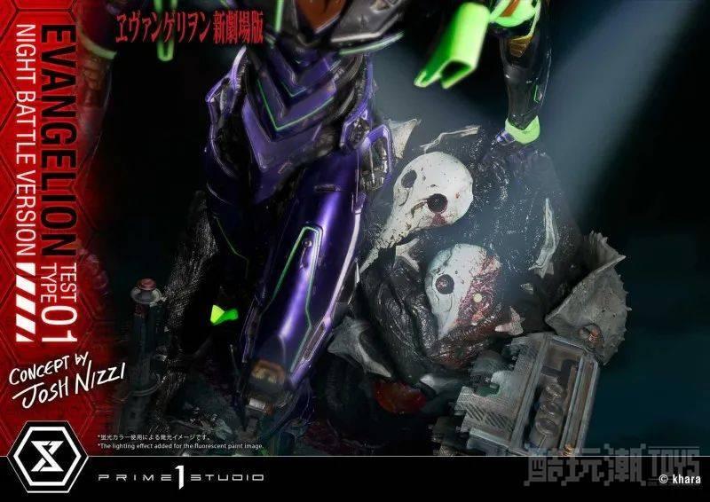 Prime 1 Studio “EVA 初号机 夜间战斗版” 雕像 十周年限量500体！ -1