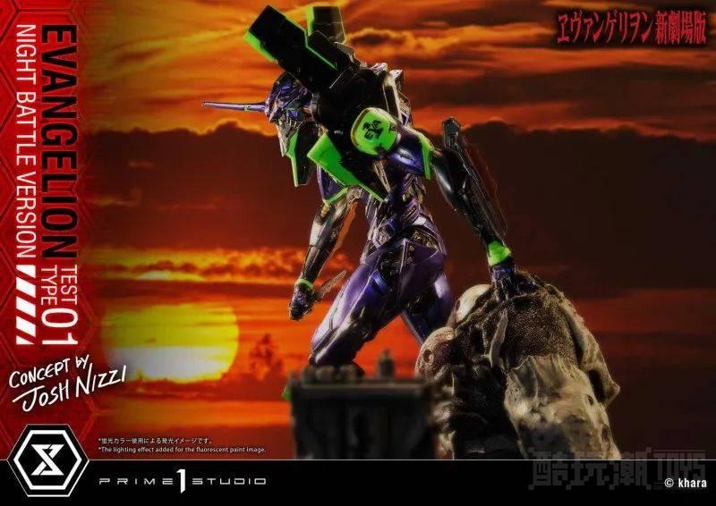 Prime 1 Studio “EVA 初号机 夜间战斗版” 雕像 十周年限量500体！ -1