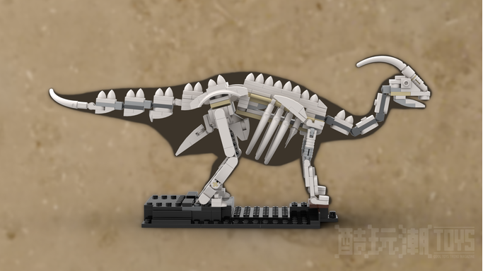 副龙和鬣龙骨架--21320恐龙化石的另一种建造方式 Parasaurolophus & Iguanodon Skeleton - Alternative Build for 21320 Dinosaur Fossils -1