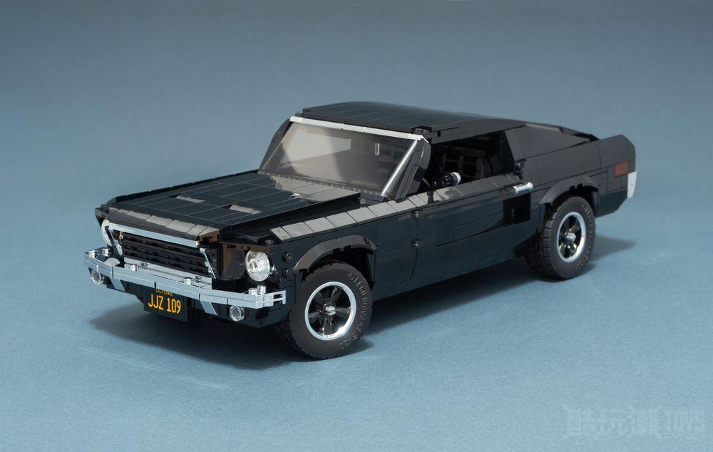 黑色乐高福特野马1968年版BULLITT LEGO Ford Mustang 1968 BULLITT in Black -1