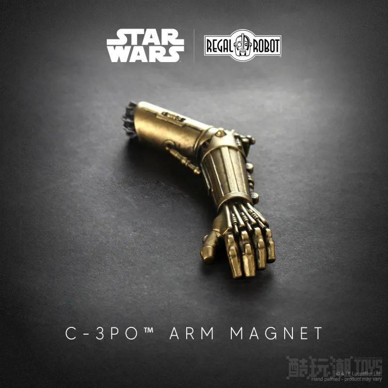 Regal Robot《星际大战》礼仪机器人 C-3PO 的手臂磁铁（Arm Magnet）一定是被塔斯肯人扯掉的！ -1