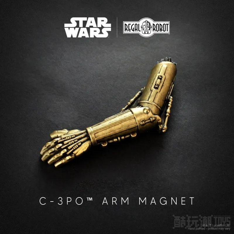 Regal Robot《星际大战》礼仪机器人 C-3PO 的手臂磁铁（Arm Magnet）一定是被塔斯肯人扯掉的！ -1