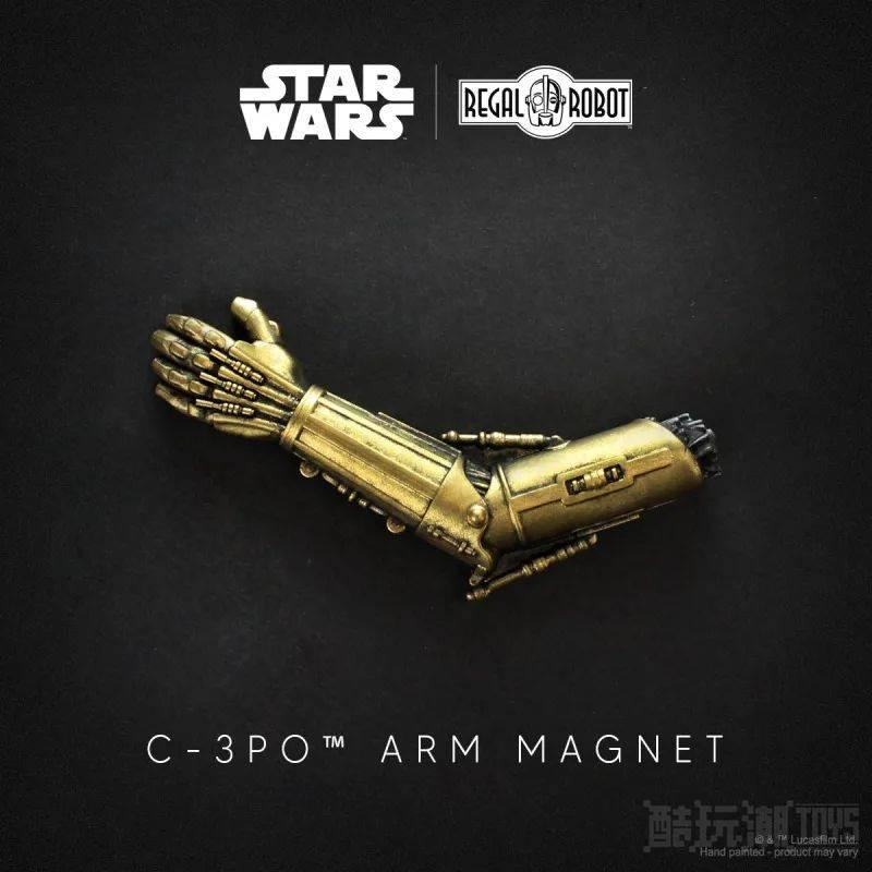 Regal Robot《星际大战》礼仪机器人 C-3PO 的手臂磁铁（Arm Magnet）一定是被塔斯肯人扯掉的！ -1