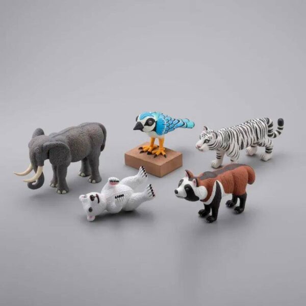 海洋堂 ART PROJECT 系列【三沢厚彦 ANIMALS FIGURE COLLECTION】盒玩 表现出细腻木雕质感