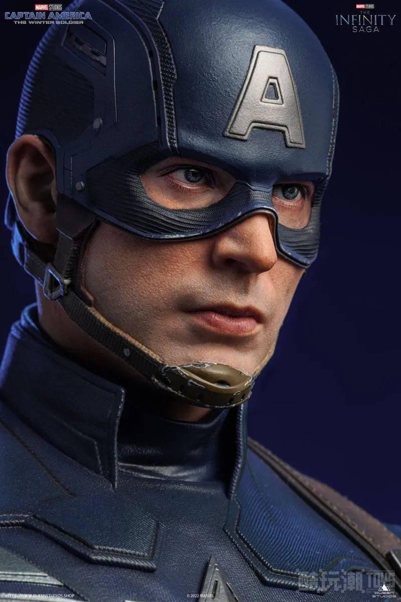 Queen Studios《美国队长2：冬日战士》美国队长（Captain America）1/4 比例全身雕像 -1