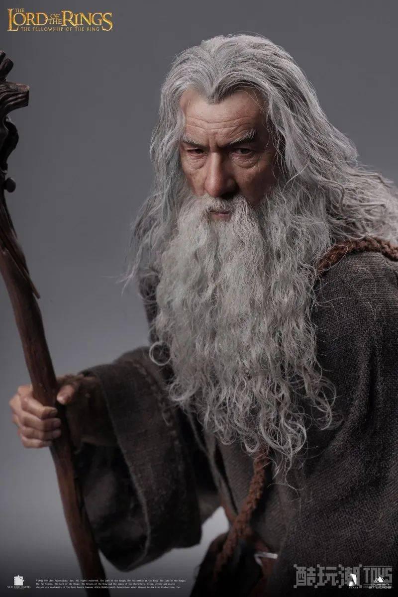 Queen Studios INART《魔戒》甘道夫（Gandalf）1/6 比例收藏级人偶 传神再现灰袍圣徒面容！ -1