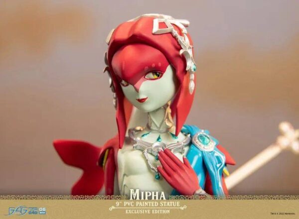 温柔坚强的卓拉族公主！First 4 Figures《塞尔达传说旷野之息》米法 MIPHA 9吋PVC立体人形