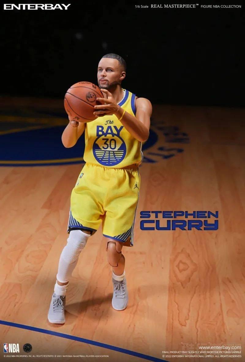 ENTERBAY NBA系列 Real Masterpiece 史蒂芬库里 Stephen Curry 1/6比例 立体可动人形 -1