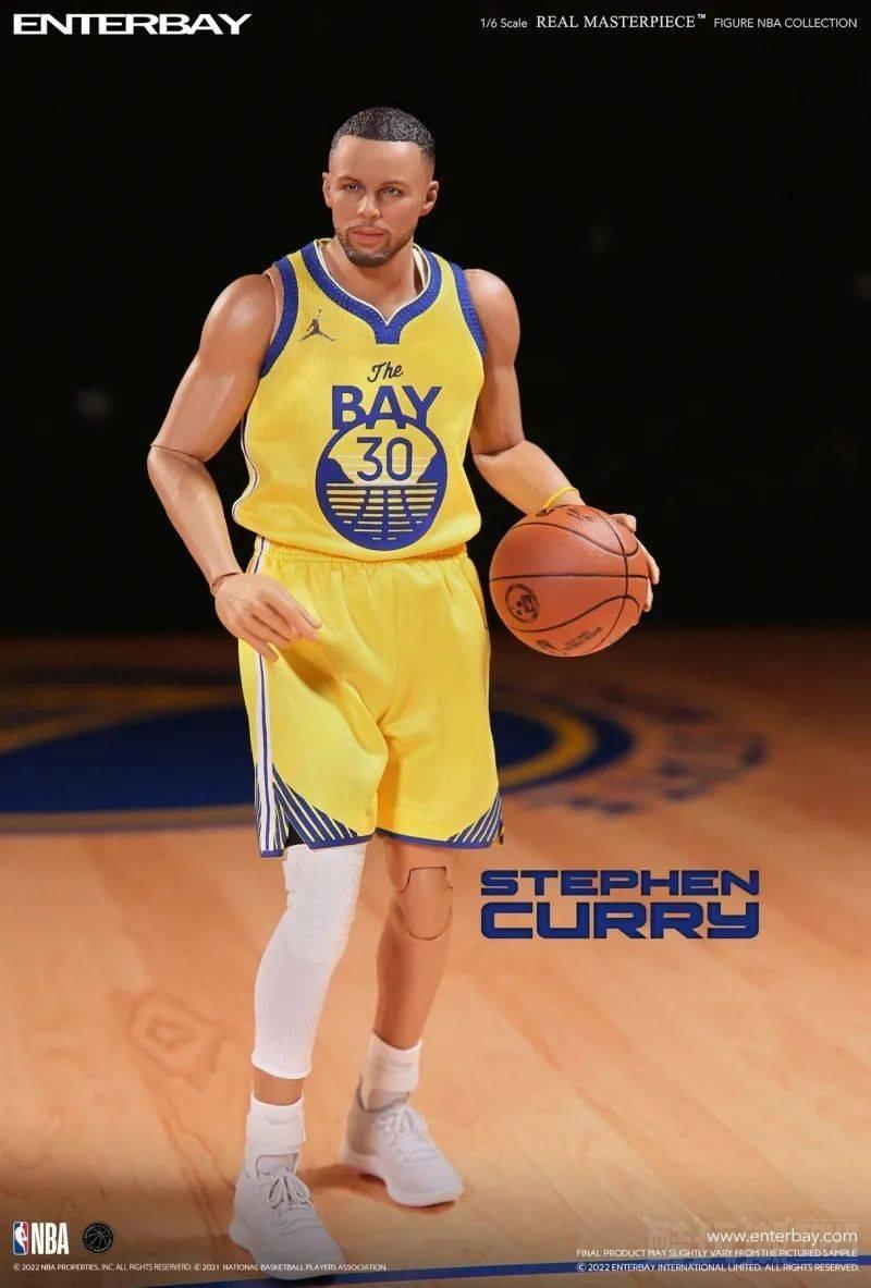 ENTERBAY NBA系列 Real Masterpiece 史蒂芬库里 Stephen Curry 1/6比例 立体可动人形 -1