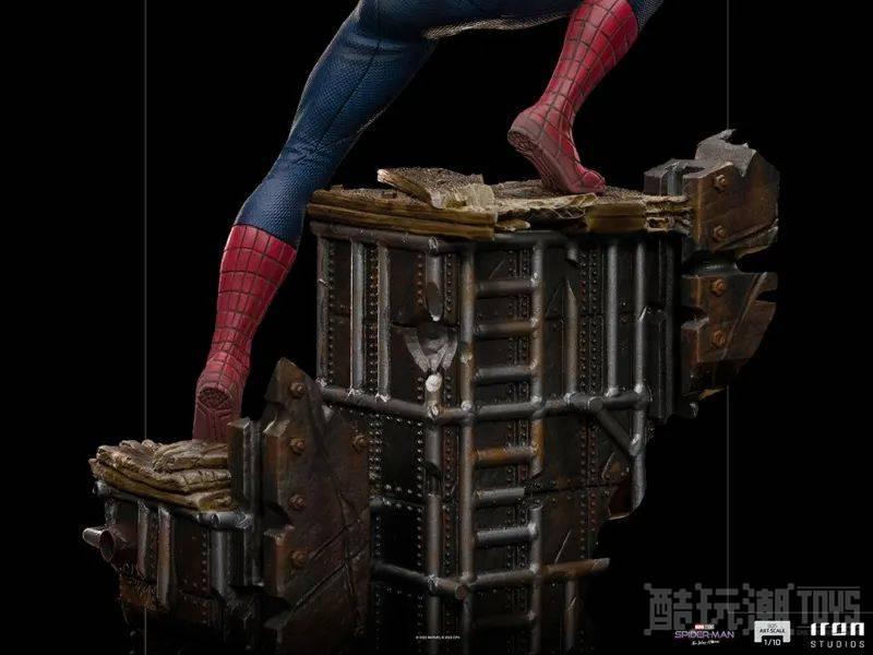 Iron Studios《蜘蛛侠：英雄无归》蜘蛛侠“彼得·帕克”三代同堂1/10比例全身雕像 -1