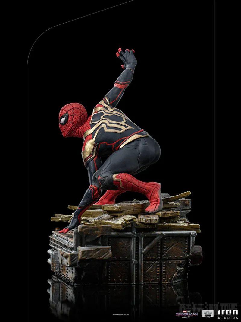 Iron Studios《蜘蛛侠：英雄无归》蜘蛛侠“彼得·帕克”三代同堂1/10比例全身雕像 -1