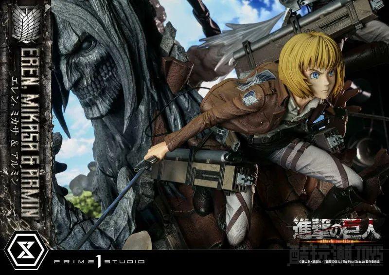 Prime 1 Studio《进击的巨人》艾连・米卡莎・阿尔敏 1/4 比例场景雕像 普通版/DX特典版 -1