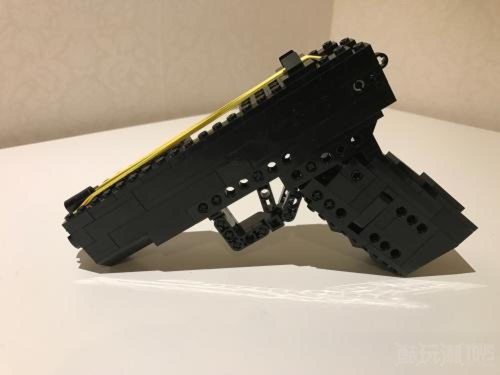 橡皮筋枪格洛克17带弹夹 Rubber Band Gun Glock 17 with magazine -1