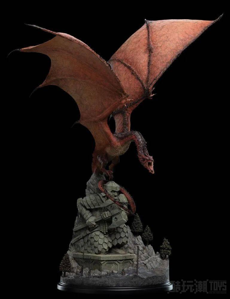 WETA《霍比特人》火龙史矛革（SMAUG THE FIRE-DRAKE）1/100 比例场景雕像 -1