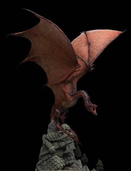 WETA《霍比特人》火龙史矛革（SMAUG THE FIRE-DRAKE）1/100 比例场景雕像