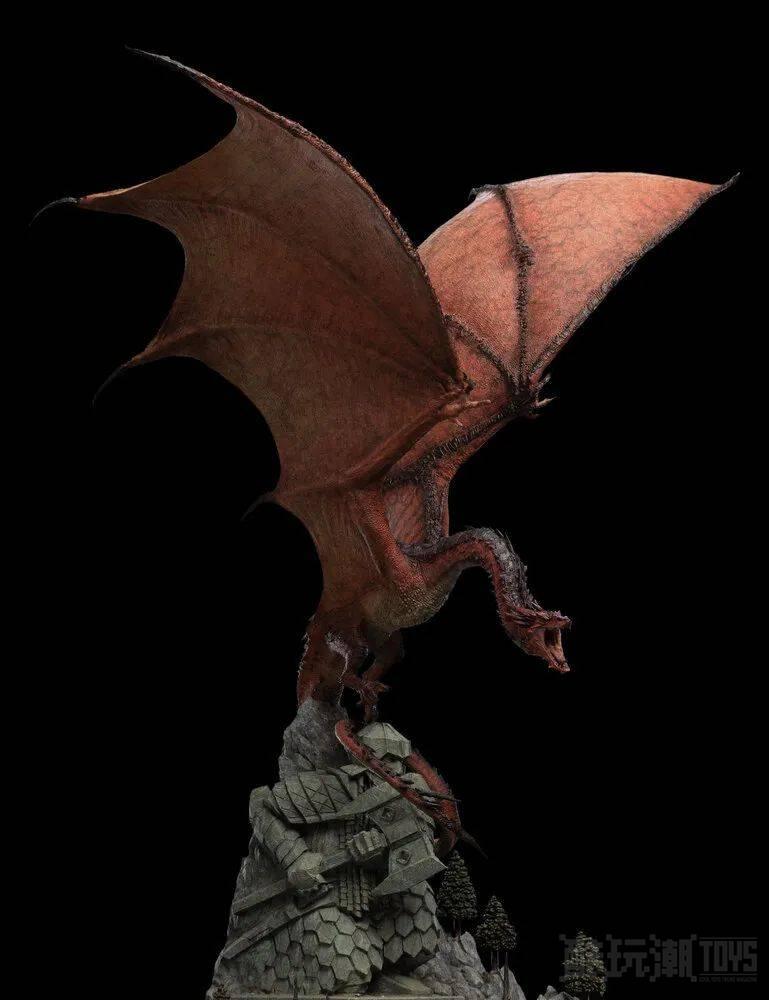WETA《霍比特人》火龙史矛革（SMAUG THE FIRE-DRAKE）1/100 比例场景雕像 -1