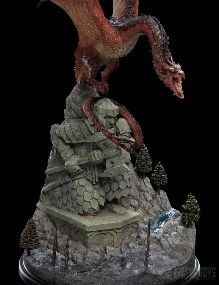 WETA《霍比特人》火龙史矛革（SMAUG THE FIRE-DRAKE）1/100 比例场景雕像 -1