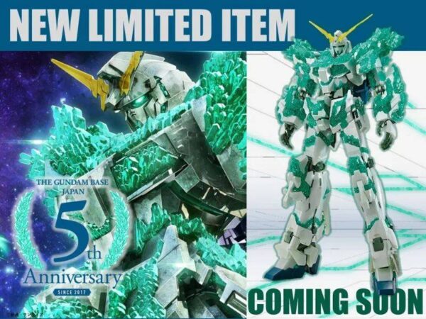 高达基地 5 周年活动‘THE GUNDAM BASE WORLD’纪念商品将推出“MG 独角兽高达光之结晶体”！