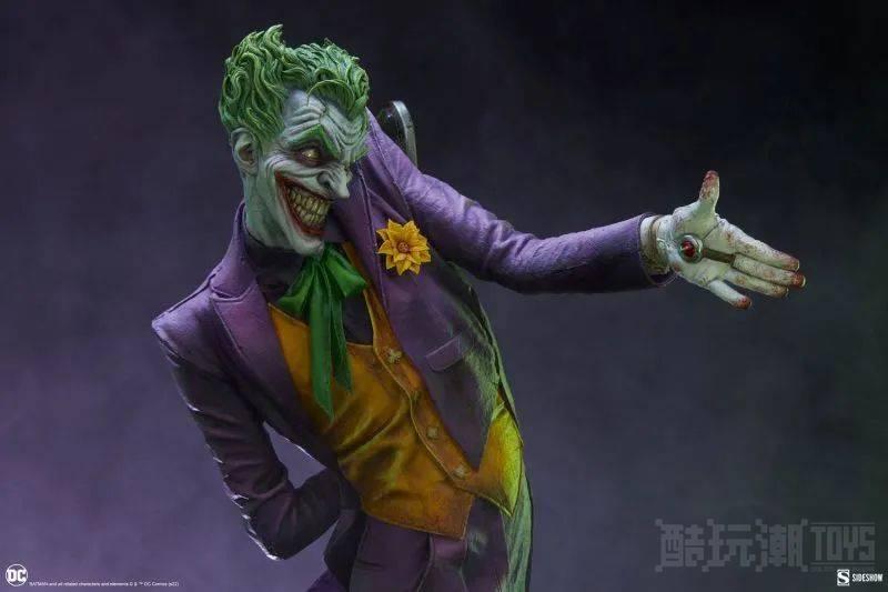 Sideshow Premium Format Figure 系列 DC「小丑」全身雕像 扭曲笑容的背后是致人于死地的意图！ -1