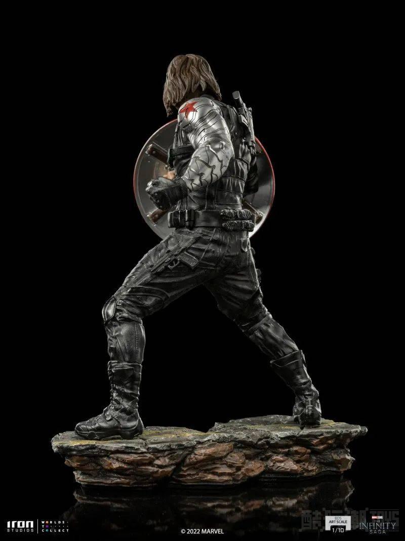 Iron Studios《美国队长2：冬日战士》冬兵 1/10 比例全身雕像 少见的持盾造型立体化！ -1