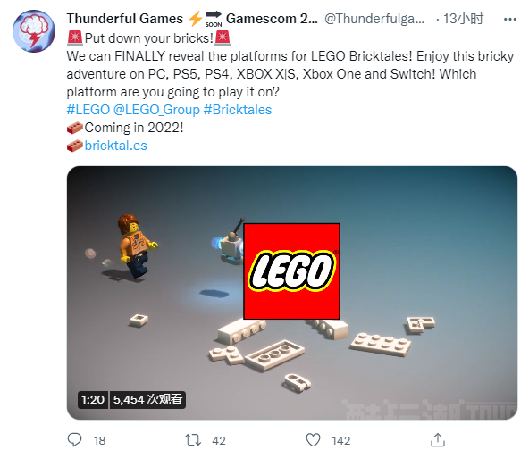 基于乐高主题开发的解谜冒险类游戏LEGO Bricktales确定发行平台 -1