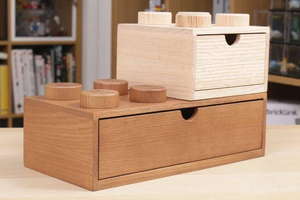 两千块的抽屉你会买吗？乐高木制书桌抽屉木色2×2和深木色2×4测评 -1