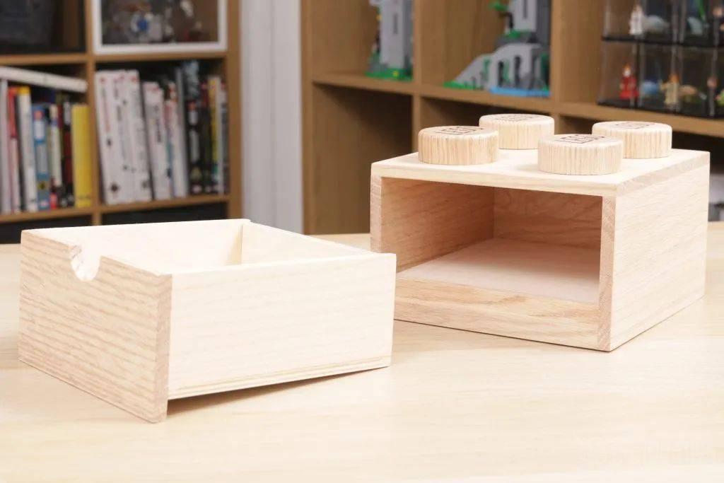 两千块的抽屉你会买吗？乐高木制书桌抽屉木色2×2和深木色2×4测评 -1