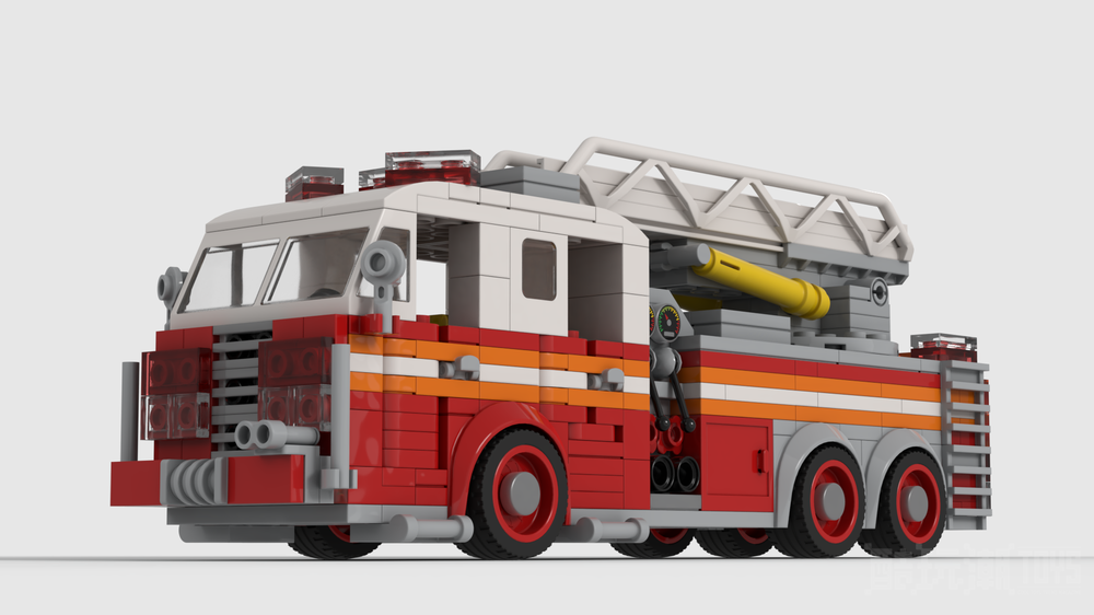 纽约消防局的云梯车 -1