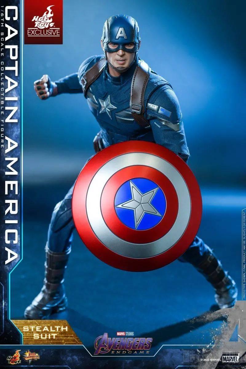 Hot Toys《复仇者联盟：终局之战》美国队长 匿踪战衣 1/6 比例收藏级人偶 -1